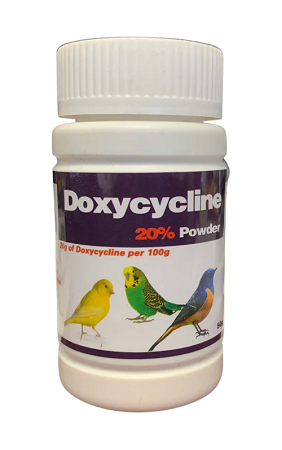 Generic Doxycycline 20% Powder Medication - 50g - Avian Medications - Glamorous Gouldians