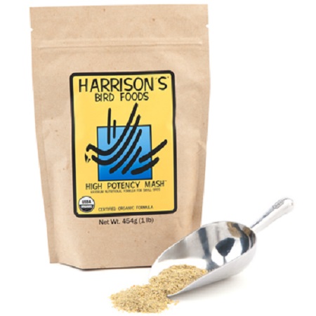 High Potency Mash-Harrison's High Potency Mash Bird Food 1lb Bag - 6-9 Months for Weaning Birds 