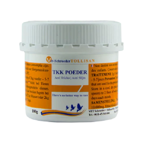 Tkk Powder - antiprotozoal treatment - Trichomonas, Giardia, Cochlosoma - Parasitic - In the drinking water - Avian Medication