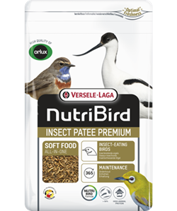 Nutri Bird Insect Patee Premium by Versele Laga - all in one softfood for insectivorous birds - Package front