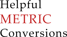 Helpful Metric Conversions - Lady Gouldian Finch