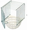 2gr art56 Plastic outside canary nest with wire surround - Canary Breeding Supplies - Lady Gouldian Finch Supplies 