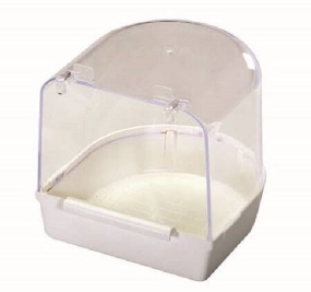 2GR Lux External Bird Bath - Outside Hanging front hooks - White