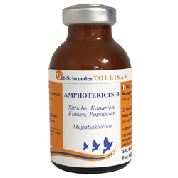 Vet-Schroeder Tollisan - Amphotercin B - Antifungal - Megabac Treatment for caged birds - Glamorous Gouldians