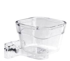 2gr art253 Small Ara Feeder - Heavy Duty Acrylic Feeder for Hookbills -  Bird Cage accessory