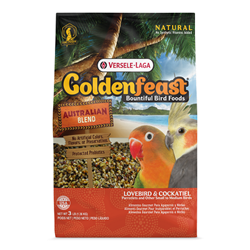Goldenfeast Australian Blend - Lovebird and Cockatiel Food -  Lady Gouldian Finch Supplies - Glamorous Gouldians