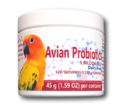 Equa Holistics Avian Probiotics - Natural  Probiotic Supplement for Birds - Natural Remedy - Avian Medication