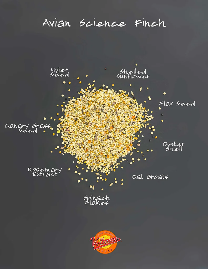 Volkman's Avian Science Super Finch - 20lb bag - Encourages Natural Feeding Behavior