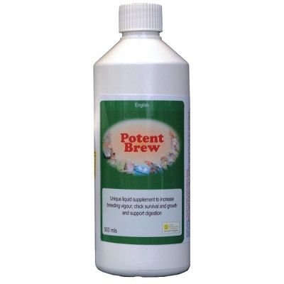 Bird Care Company Potent Brew liguid probiotics for birds - 50, 100 and 250 ml