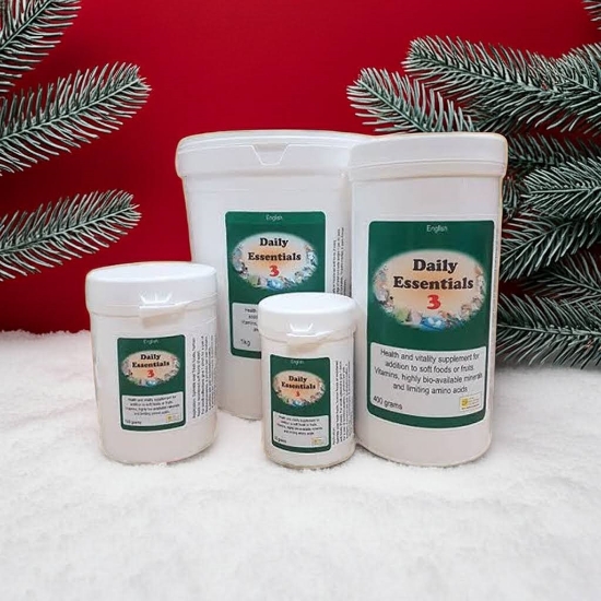 Bird Care Co Daily Essentials 3 - Avian Vitamin Powder - Ad to Softfood - Glamorous Gouldians