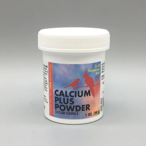 Morning Bird Calcium Plus Powder-1oz- smallest size-Calcium Supplement-Lady Gouldian Finch Supplies USA