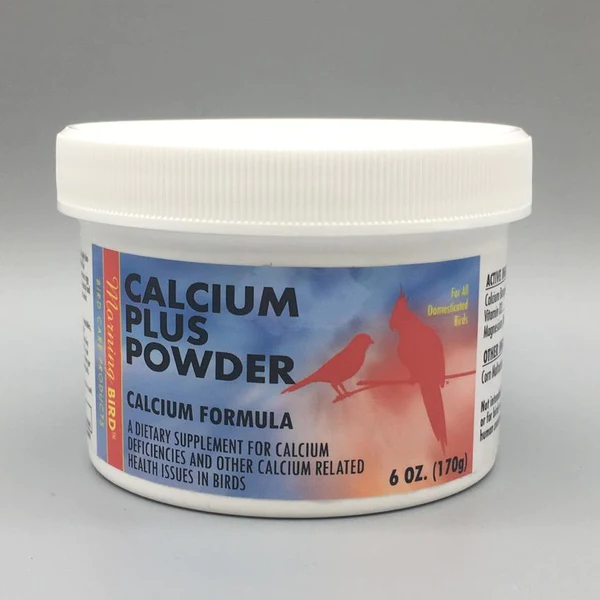 Morning Bird Calcium Plus Powder-6oz-Calcium Supplement-Lady Gouldian Finch Supplies USA-Glamorous Gouldians