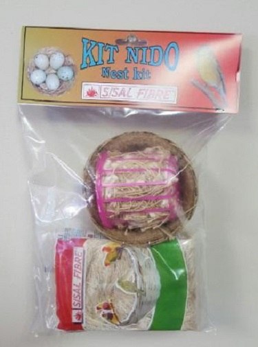 Sisalfibre KN Canary Nest kit, felt pad, nesting wheel and nesting material, Canary Breeding Supplies