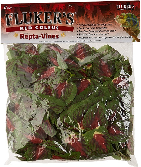 Vines for Bird Cages - Flukers Decorative Vines - RED COLEUS- Bird Cage Accessory - Glamorous Gouldians
