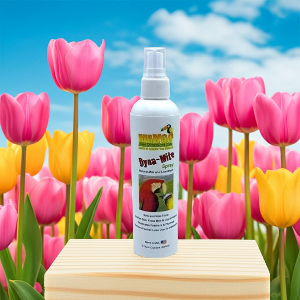 Dyna-mite Avian Insect Spray by Mango - Dynamite Bug Spray - Bird Supplies - Glamorous Gouldians