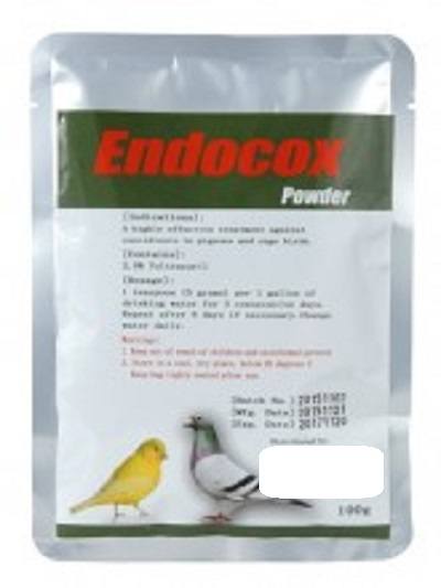 Endocox 2.5% - Generic Baycox Endocox, Baycox, coccidia, tummy troubles, swollen belly, blood in droppings, sick bird, coccidia treatment, avian parasitics, avian medication, bird supplies