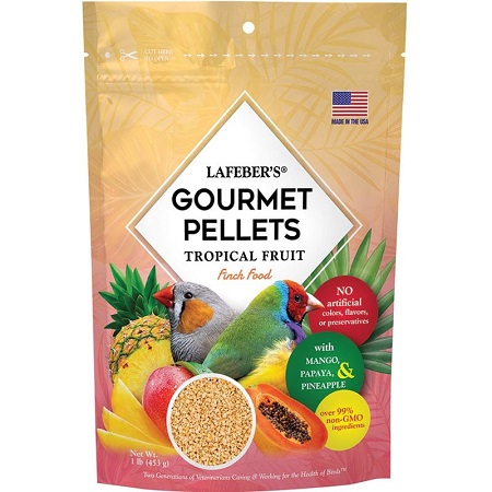 Lafeber Tropical Fruit Finch Pellets - Finch Food - Pellets - 1lb