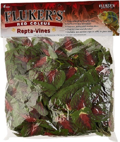 Vines for Bird Cages - Flukers Decorative Vines - RED COLEUS- Bird Cage Accessory - Glamorous Gouldians