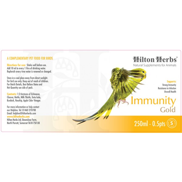 Immunity Gold by Hilton Herbs - Natural Avian Medications - Immunity Support - Lady Gouldian Finch Supplies USA