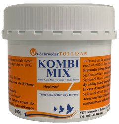 Kombi Mix Vet Schroeder Tollisan, Kombi Mix, parasitics, sick bird, bird medication, bird supplies