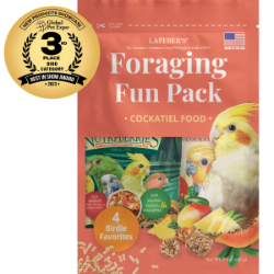 Lafeber - Cockatiel Fun Pack - Non-GMO Bird Food - 4 trial size packs - Lady Gouldian Finch Supplies - Glamorous Gouldians