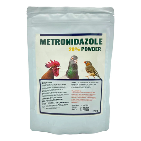Generic Metronidazole - Parasitic - Treatment for protozoa like giardia, trichomonas and hexamitia, water droppings
