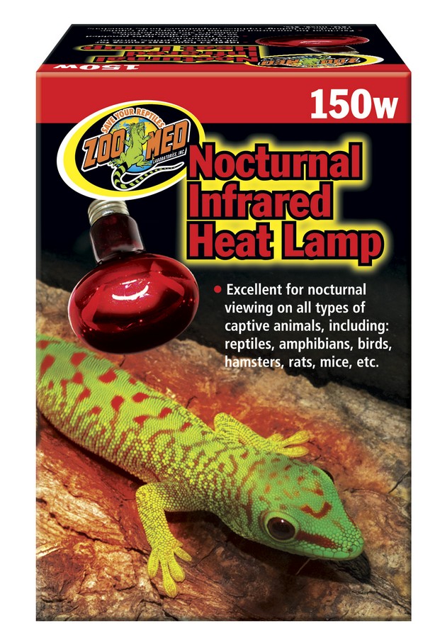 Zoo Med Nocturnal Infrared Heat Lamps - 150 watt - Additional Heat for sick birds - Avian Lighting - Glamorous Gouldians