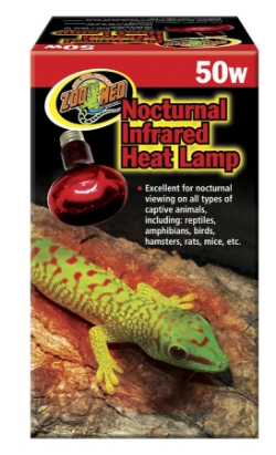 Zoo Med Nocturnal Infrared Heat Lamps - 50 watt - Additional Heat for sick birds - Avian Lighting - Glamorous Gouldians