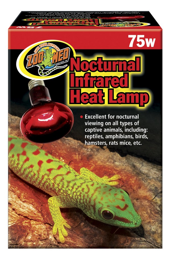 Zoo Med Nocturnal Infrared Heat Lamps - 75 watt - Additional Heat for sick birds - Avian Lighting - Glamorous Gouldians