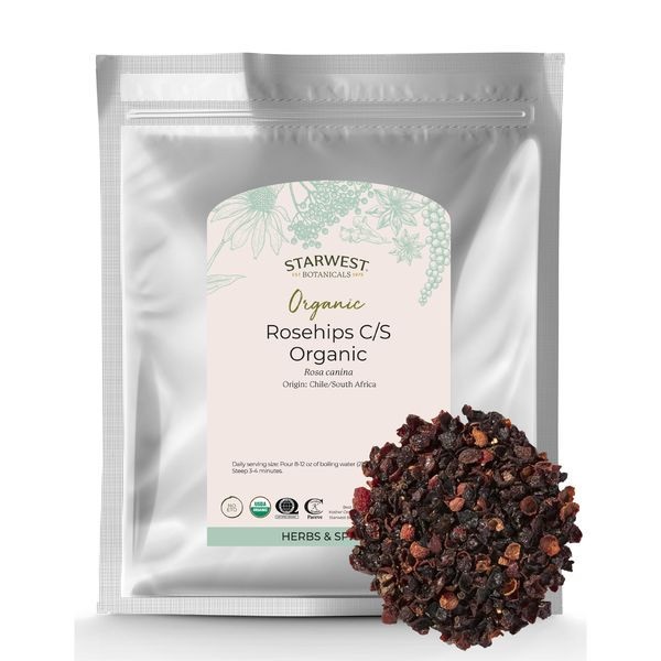 Organic Rosehips Cut and Sifted - Organic Herbs for Birds - Lady Gouldian Finch Supplies USA - Glamorous Gouldians