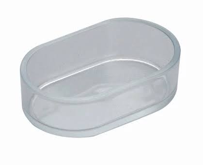 2gr Art 72 Oval Acrylic Floor Feeder - Bird Cage Accessories - Bird Supplies