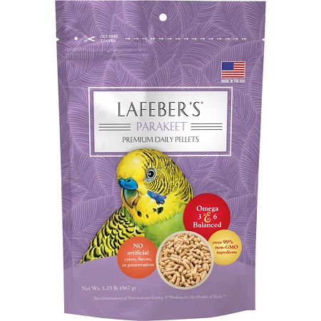 Lafeber Parakeet Premium Daily Pellets-Non GMO Bird Food-Free of artificial food colors & dyes-Glamorous Gouldians