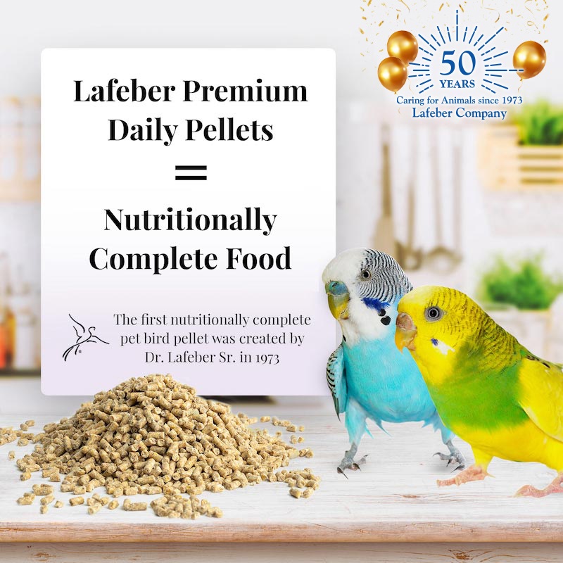 Lafeber Parakeet Premium Daily Pellets-Non GMO Bird Food-Free of artificial food colors & dyes-Glamorous Gouldians