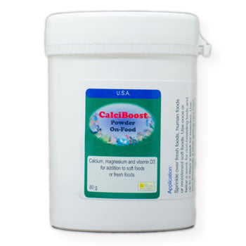 Bird Care Co Calciboost Powder 80g- Powdered Calcium Supplement for Birds - Lady Gouldian Finch Supplies USA