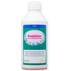 Saniclens  Bird Care Company, Saniclens, Water cleaner, sanitizer, disinfectant, water aid, avian water aid, bird supplies, cage supplies