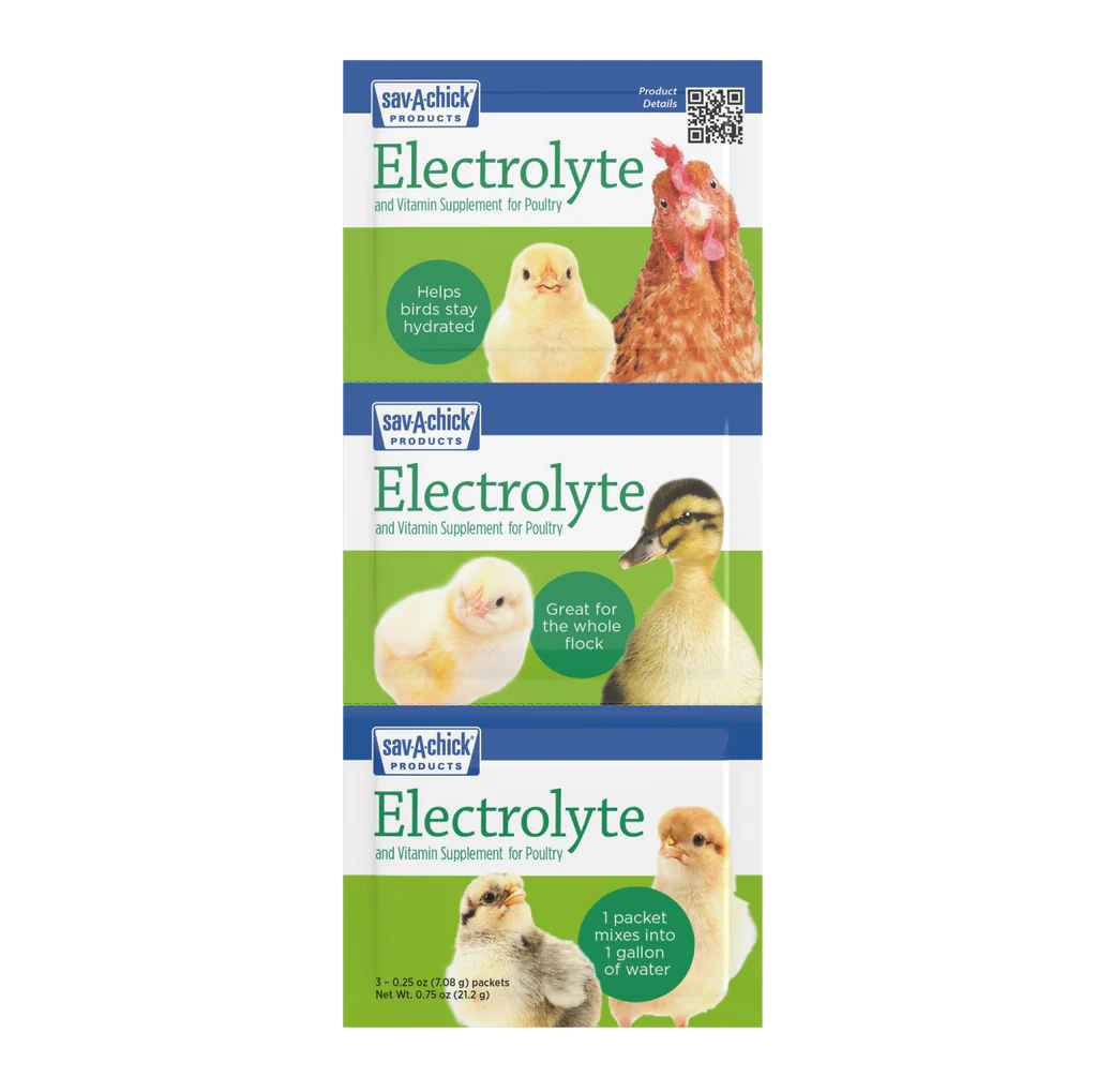 Sav-A-Chick Electrolyte and Vitamin Packages - Helps bird stay hydrated - Avian Support Supplement - Glamorous Gouldians