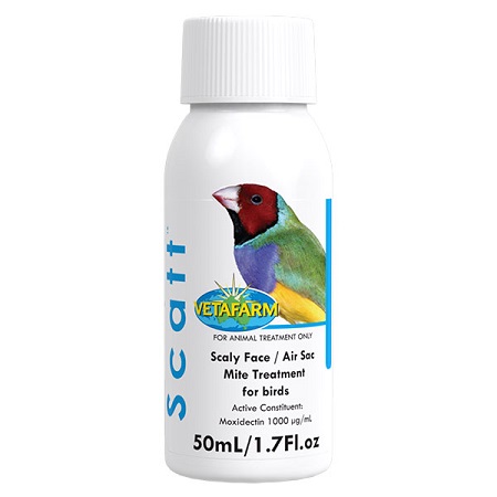 Vetafarm Scatt - Lady Gouldian Finch Suplies - Air Sac Mite Treatment - Avian Medication - Parasitic