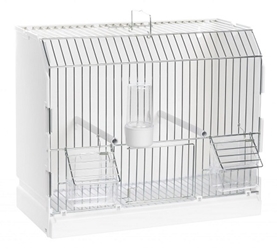 2gr art315 fz3 - Silver metal front white plastic show cage - Canary Supplies-Glamorous Gouldians