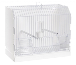 Show Cage - White Front 2GR, art315 Fb-3, Silver Wire front show cage, show cage, zinc wire cage, small cage, temporary cage, hospital cage,  parakeet show cage, canary show cage, love bird show cage, conure show cage