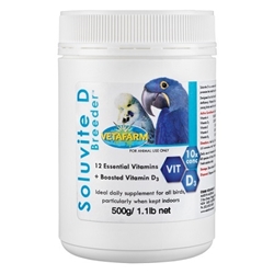 Soluvite D Breeder Soluvite D Breeder Vitamins, Vitamins for Breeding birds, breeding vitamins for cage birds, breeding vitamins, lady, gouldian, finch, canaries, finches, parakeets, cockatiels, 