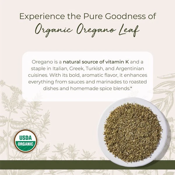 Certified Organic Oregano Leaf-Organic Herbs for Birds-Lady Gouldian Finch Supplies USA-Glamorous Gouldians