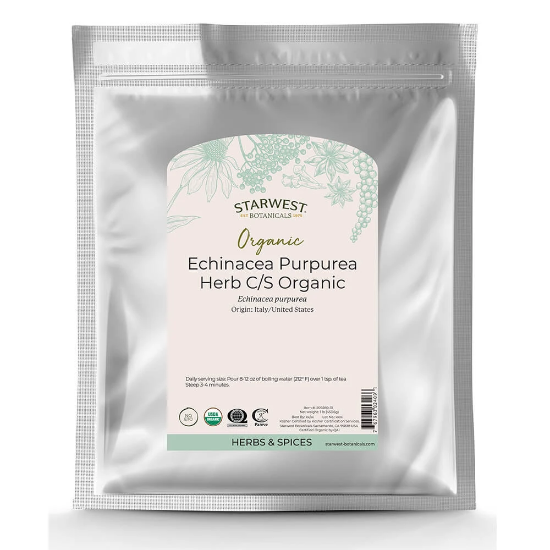 Certified Organic Echinacea Purpurea Herb C/S - Lady Gouldian Finch Supplies USA - Glamorous Gouldians