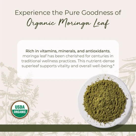 Organic Moringa Powder-Organic herbs for Birds - Lady Gouldian Finch Supplies USA - Glamorous Gouldians