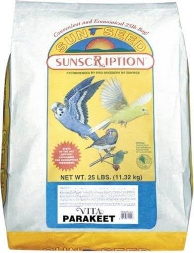  Sunseed Vita Parakeet - 25lb bag -  Fortified Parakeet Diet
