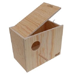 Sisalfibre CP5 - Professional Wooden Nestbox for Parakeets, Lovebirds and Parrotlets - Bird Breeding Supplies