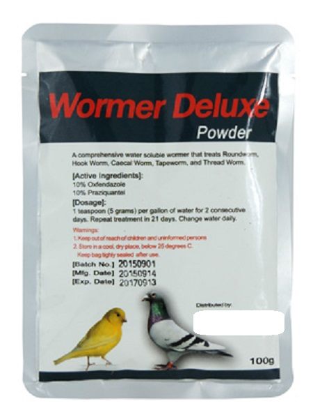 Generic Wormer Deluxe - water soluble powder for delivery in drinking water - Avian Wormer