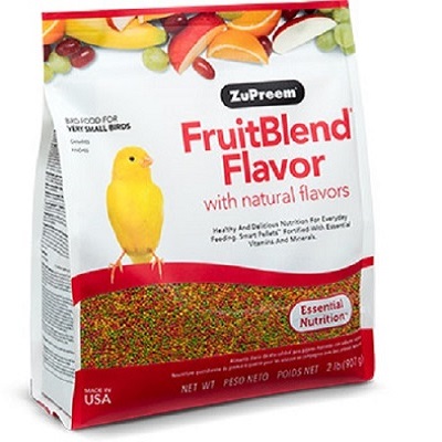 Zupreem Extra Small FruitBlend Pellets with natural flavors - Bird Food - Lady Gouldian Finch Supplies USA