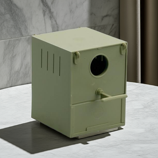 2gr art 83 round hold large plastic nestbox, great for breeding lady gouldian finches - Lady Gouldian Finch Supplies USA