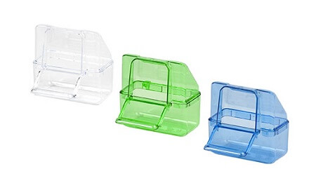2gr art24 Plastic Canary Feeder - Fits most spring loaded door Canary Cages - Canary Cage Accessory