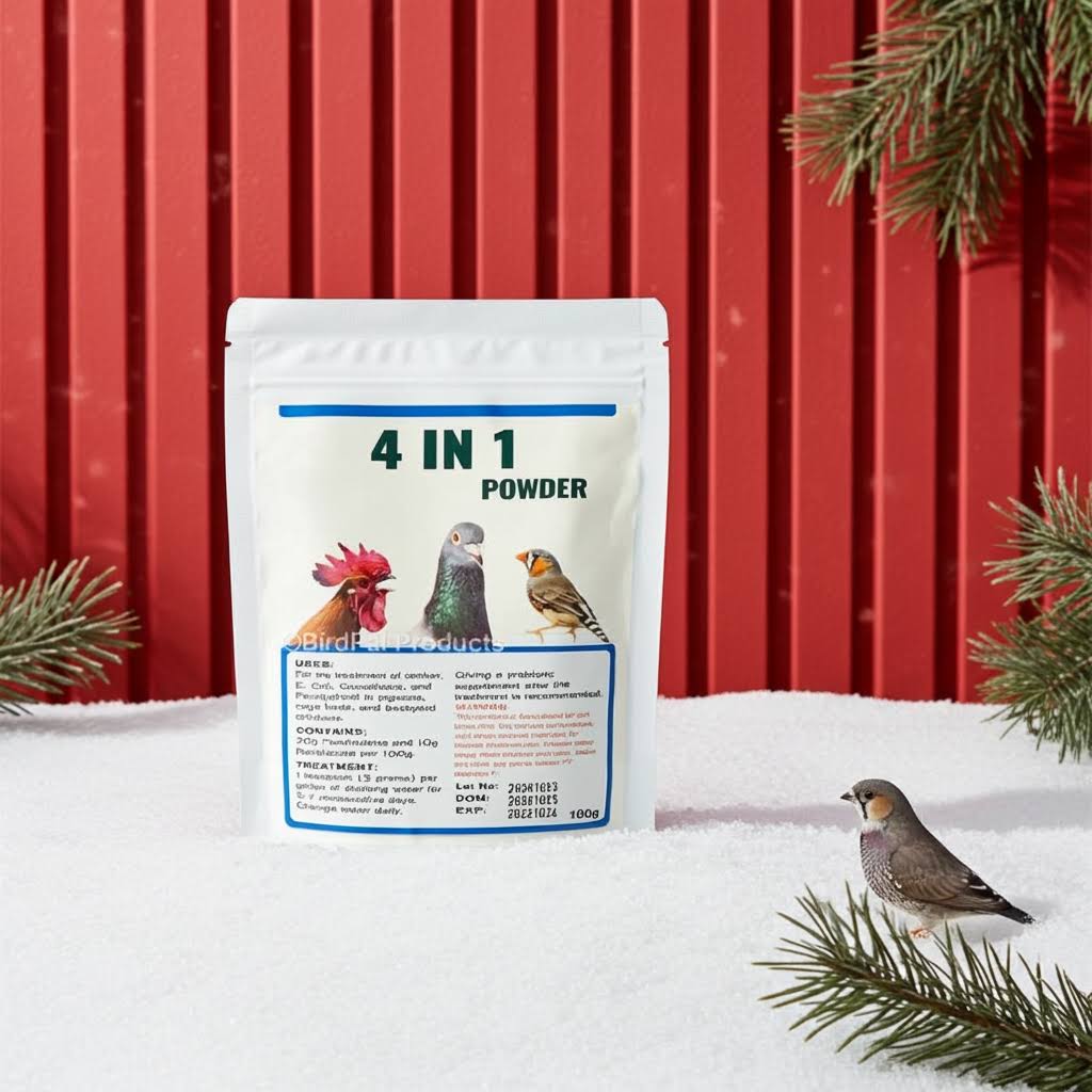 Generic 4 in 1 Powder - Avian Medication - Parasitic - Lady Gouldian Finch Supplies USA - Glamorous Gouldians